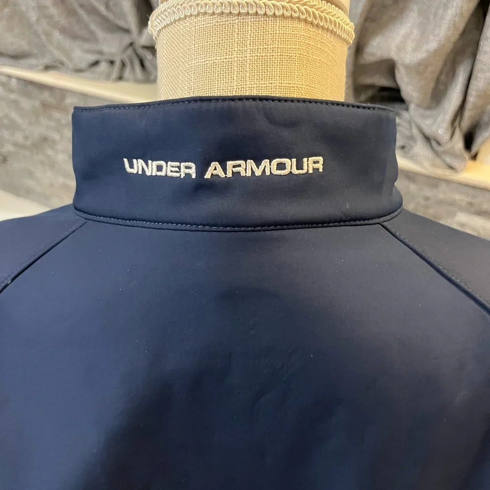 Under Armour Men’s Navy Full-Zip Lightweight Jacket SMU College